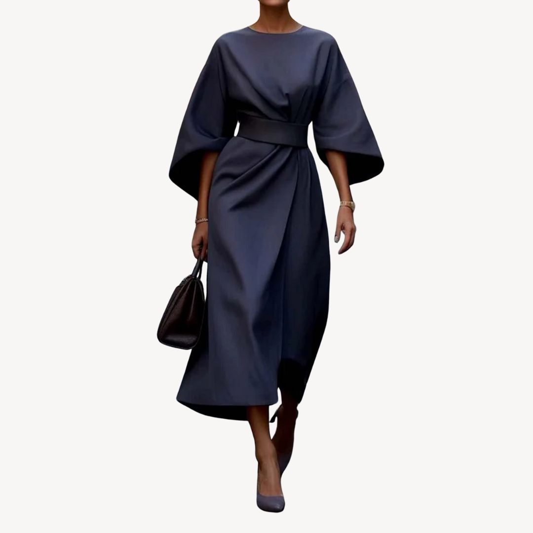 Rochie maxi damă cu mâneci largi și croială elegantă | M&R - 4 - Modariox