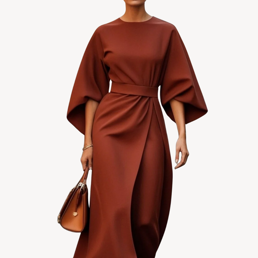 Rochie maxi damă cu mâneci largi și croială elegantă | M&R - 5 - Modariox