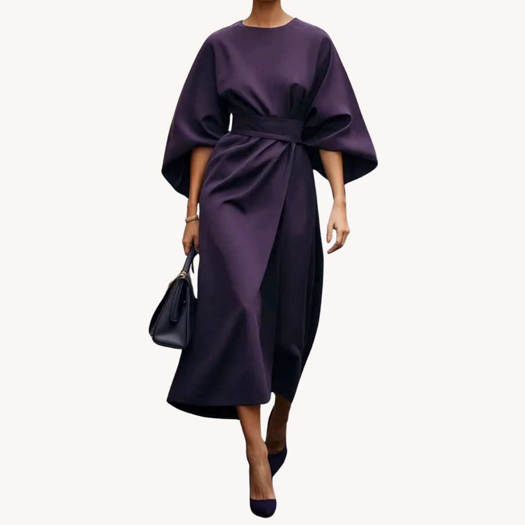 Rochie maxi damă cu mâneci largi și croială elegantă | M&R - 6 - Modariox