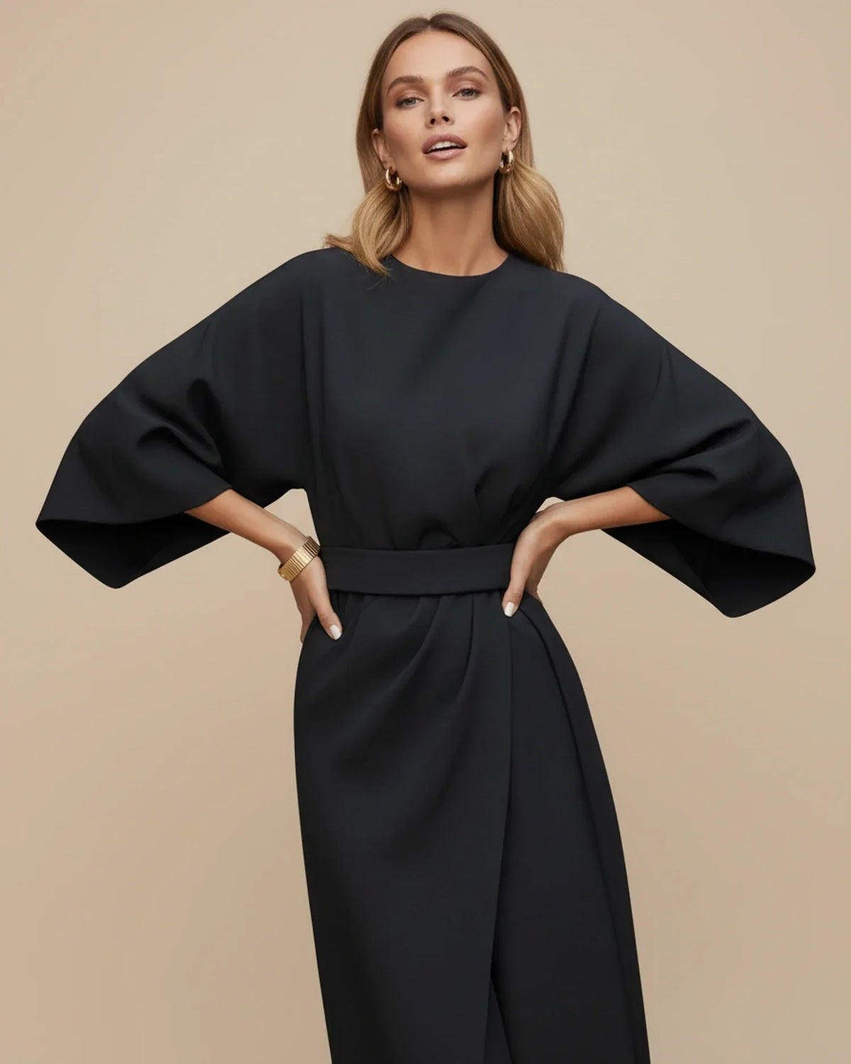 Rochie Maxi cu mâneci bufante și talie evidențiată | M&R - 7 - Modariox